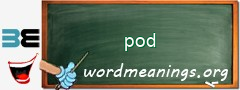 WordMeaning blackboard for pod